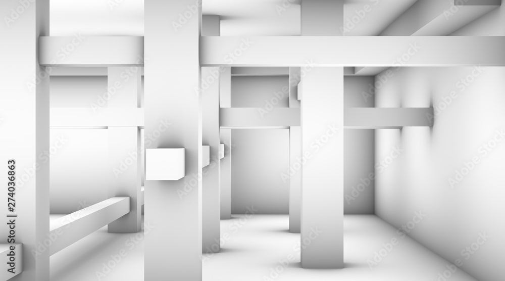 Obraz premium Abstract 3d rendering background with columns