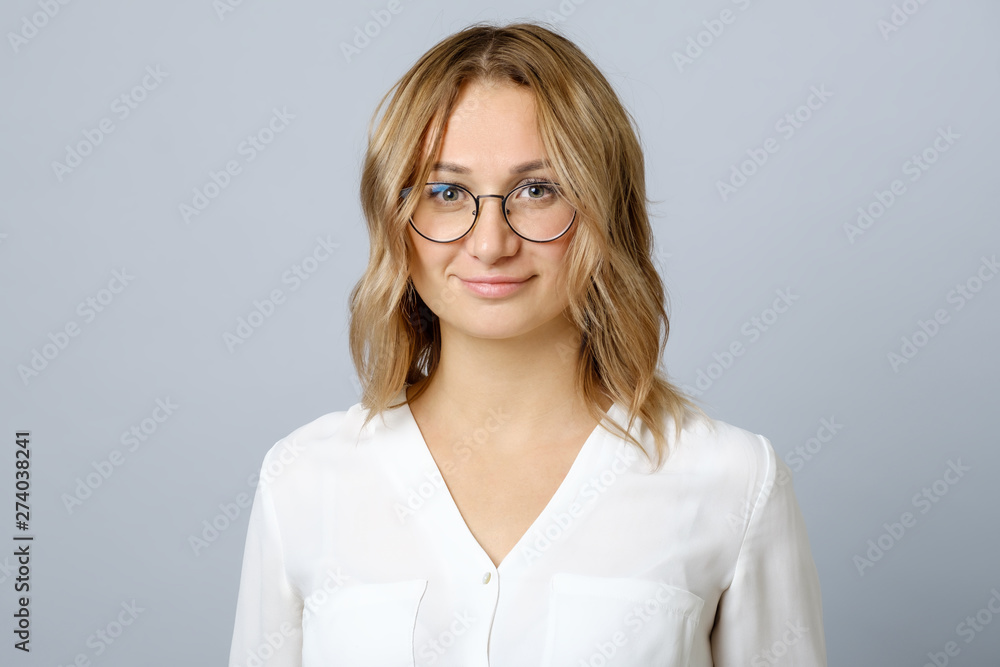 Portrait of a happy smiling woman isolated Portrait of a happy smiling woman isolated