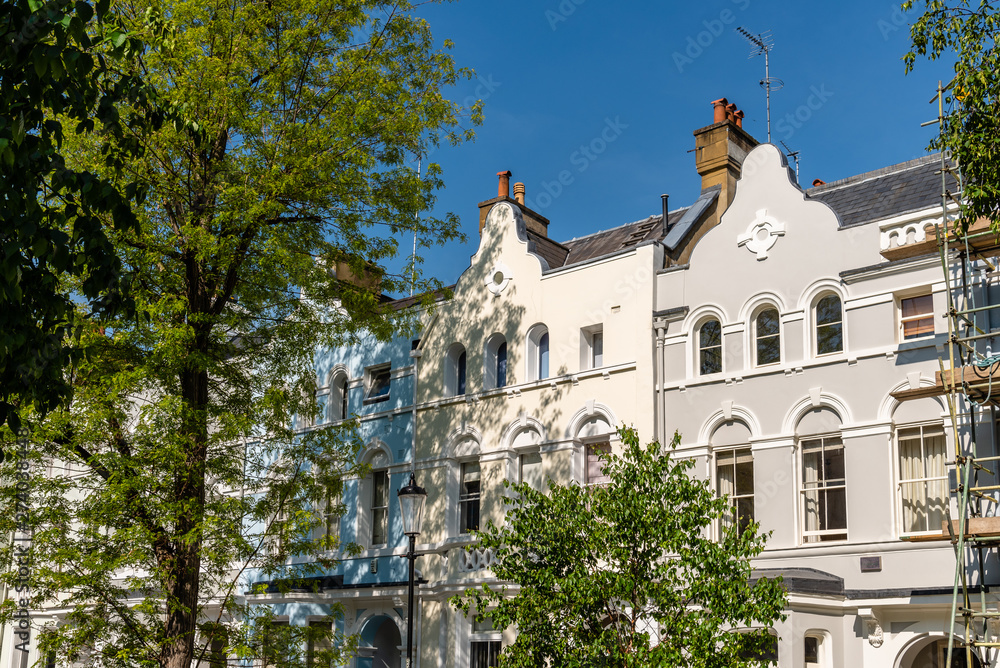 Victorian houses in Notting Hill in London