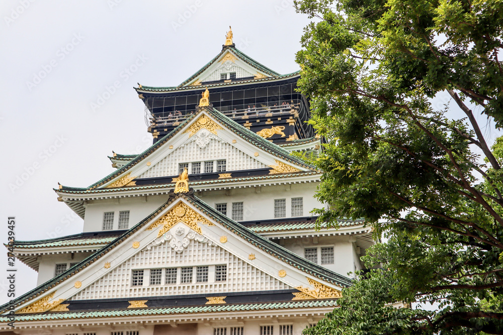 Osaka Castle is the famous destination in Osaka, Japan Osaka Castle is the famous destination in Osaka, Japan