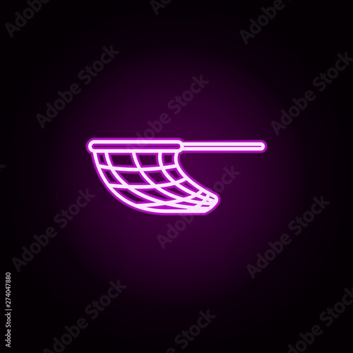nettle neon icon. Elements of camping set. Simple icon for websites, web design, mobile app, info graphics