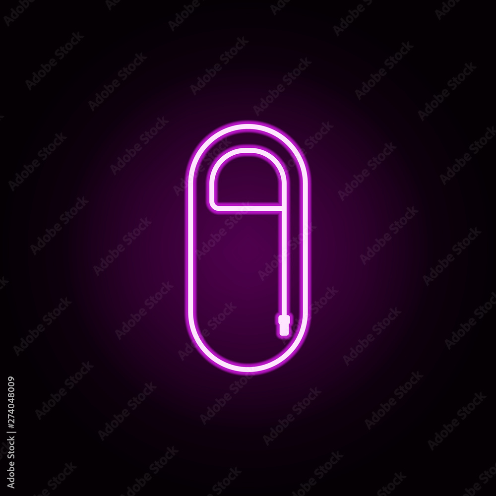 sleeping bag neon icon. Elements of camping set. Simple icon for websites, web design, mobile app, info graphics sleeping bag neon icon. Elements of camping set. Simple icon for websites, web design, mobile app, info graphics