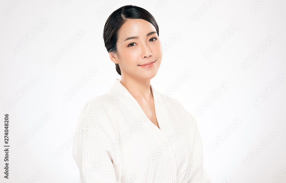 Beautiful Young Asian Woman with Clean Fresh Skin, Beautiful Young Asian Woman with Clean Fresh Skin,