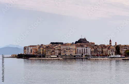 Island of Corfu. View of the fortress Greece 