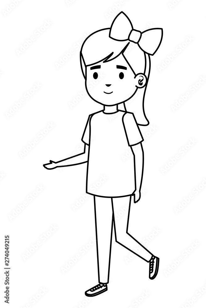 happy student girl comic character happy student girl comic character