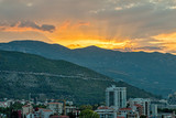 Morning over the city of Budva, Montenegro