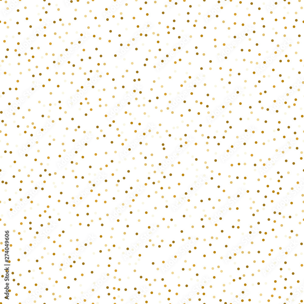 Abstract pattern circle gold confetti. Fun glitter. Vector illustration on white background Abstract pattern circle gold confetti. Fun glitter. Vector illustration on white background