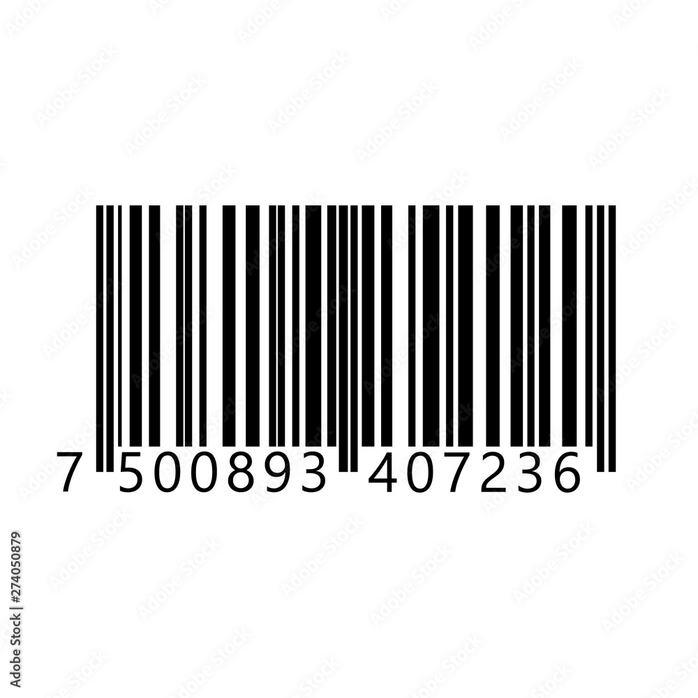 Realistic barcode icon. Barcode vector illustration. EPS Realistic barcode icon. Barcode vector illustration. EPS
