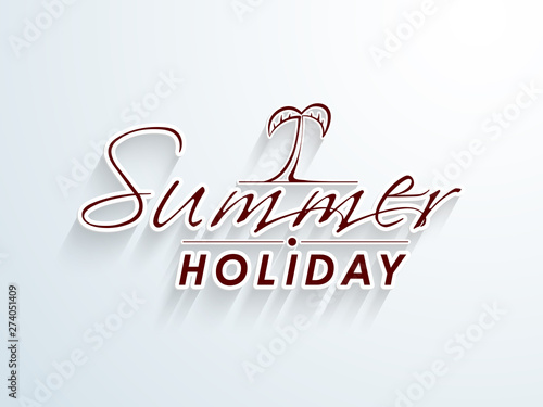 Concept of tourism with holidays.