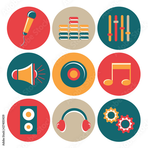 Concept of musical icons.