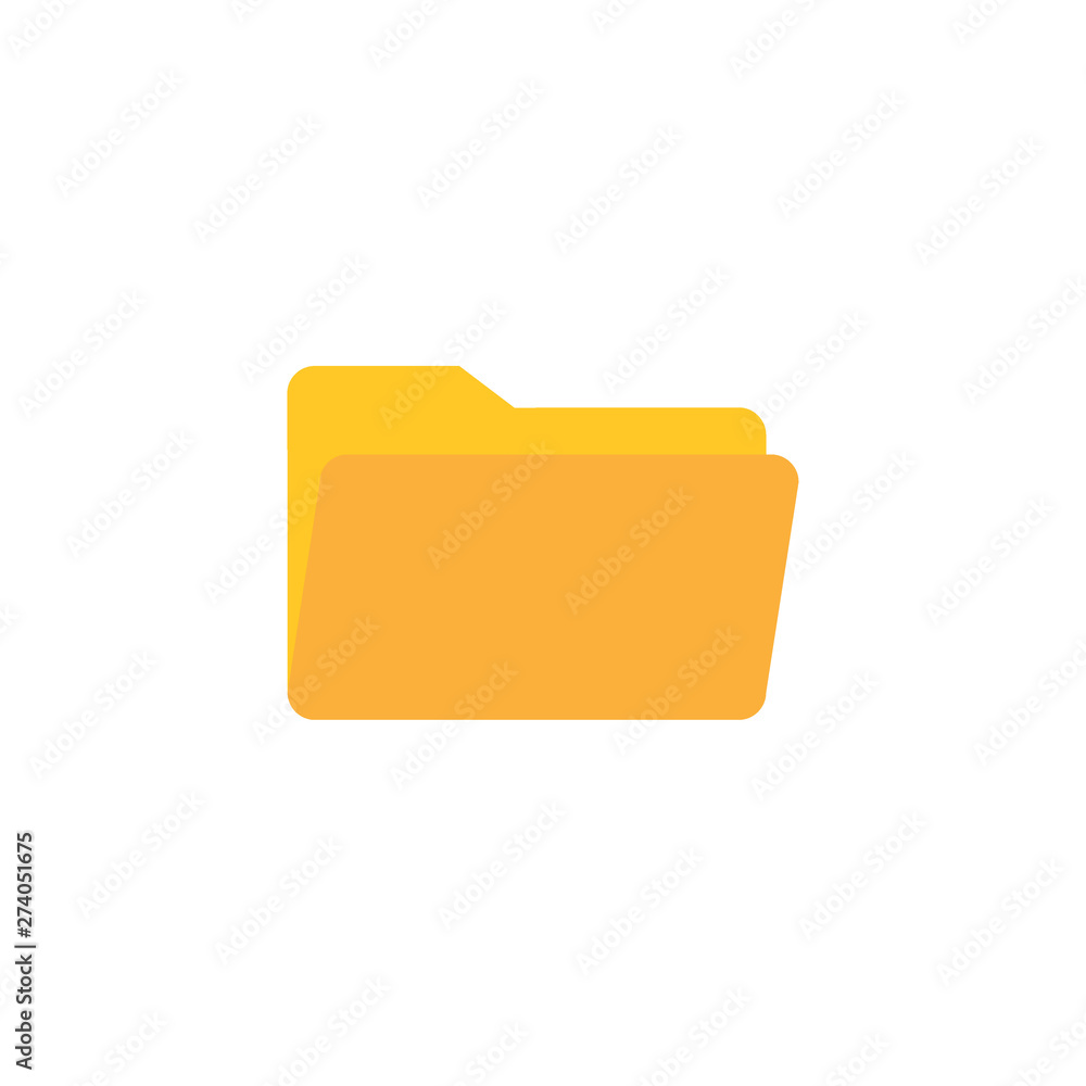 File, folder icon. Vector illustration, flat design. File, folder icon. Vector illustration, flat design.