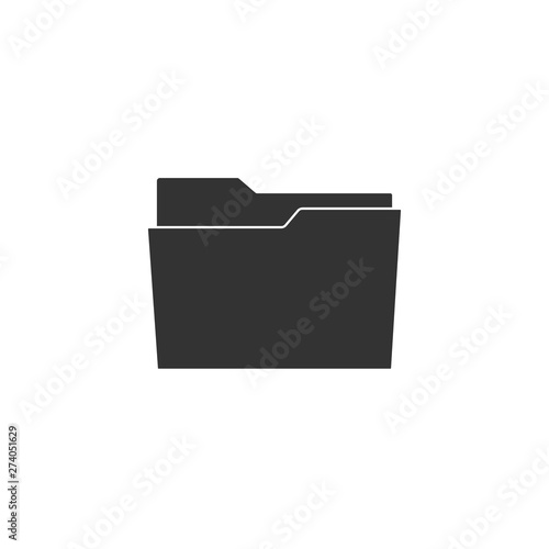 File, folder icon. Vector illustration, flat design.
