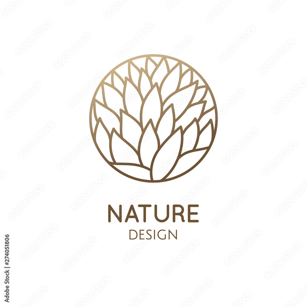 Abstract round flower logo doodle Abstract round flower logo doodle