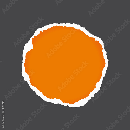 Vector paper with a hole in the middle