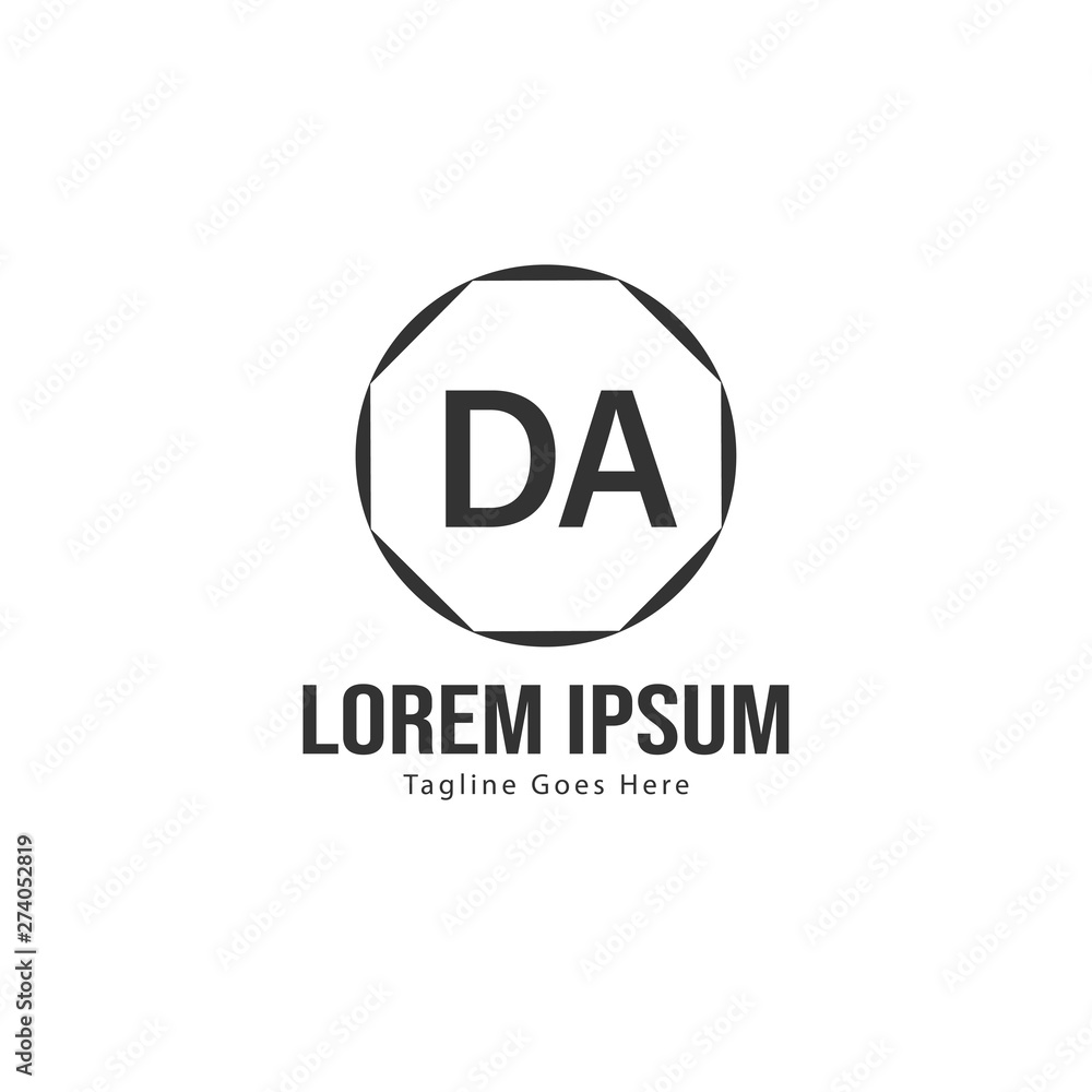 DA Letter Logo Design. Creative Modern DA Letters Icon Illustration DA Letter Logo Design. Creative Modern DA Letters Icon Illustration