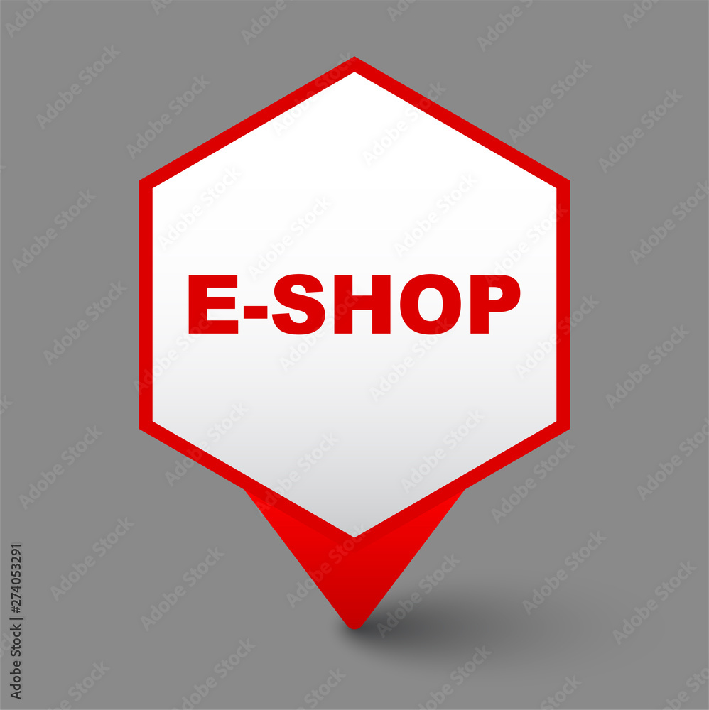 red vector banner eshop