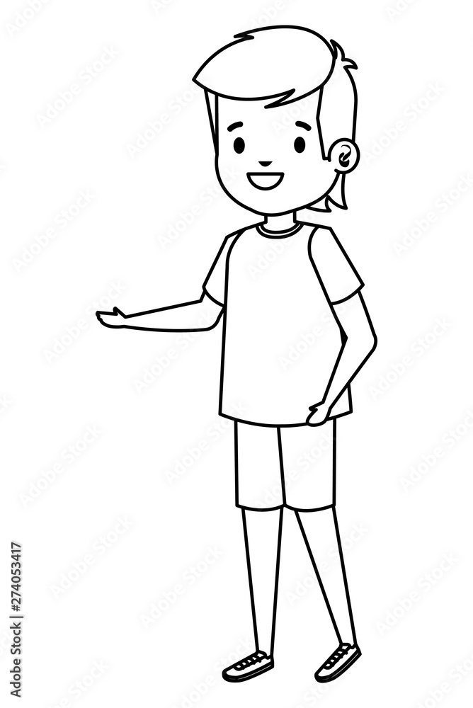 happy student boy comic character happy student boy comic character