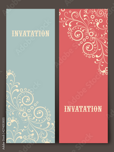 Foto Concept of a invitation card design.