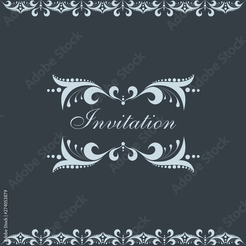 Invitation card design concept.