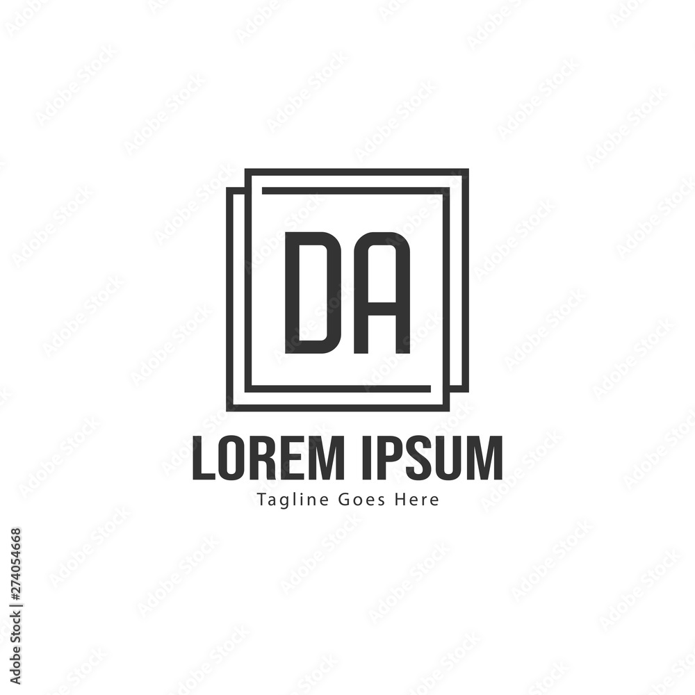 DA Letter Logo Design. Creative Modern DA Letters Icon Illustration DA Letter Logo Design. Creative Modern DA Letters Icon Illustration