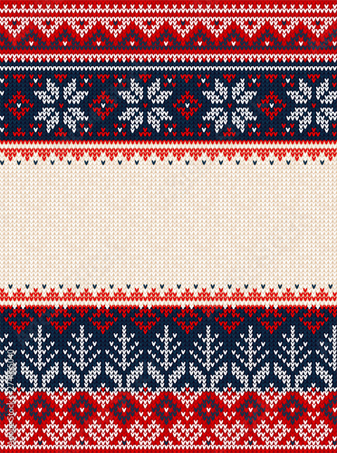 Ugly sweater Merry Christmas party ornament background seamless pattern