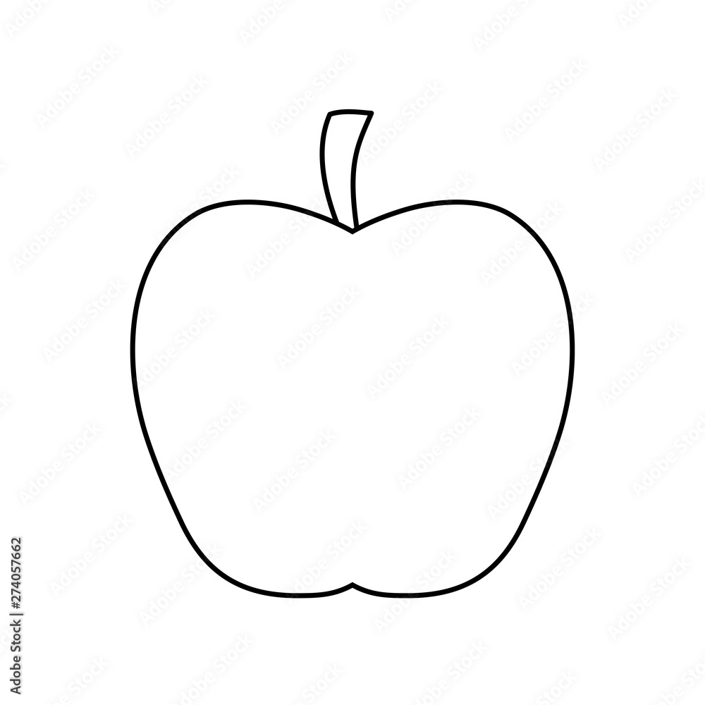 fresh apple fruit isolated icon fresh apple fruit isolated icon