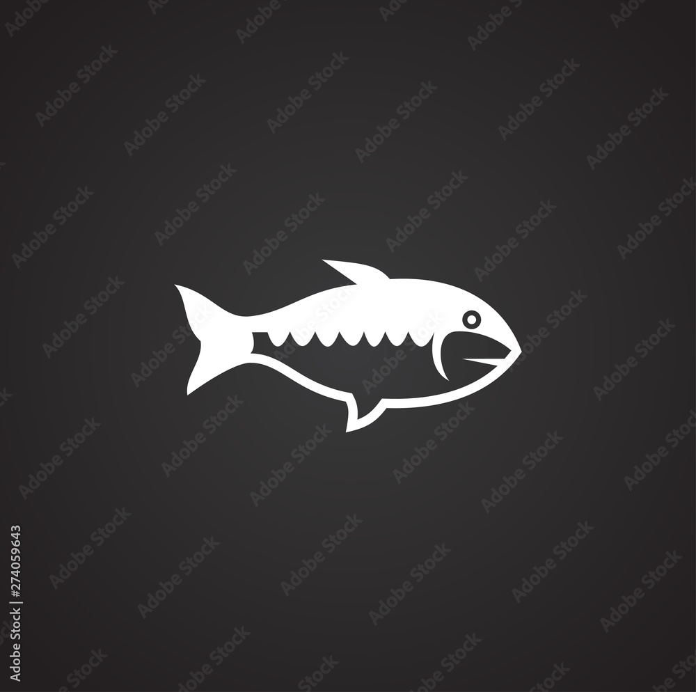 Fototapeta premium Seafood related icon on background for graphic and web design. Simple illustration. Internet concept symbol for website button or mobile app.