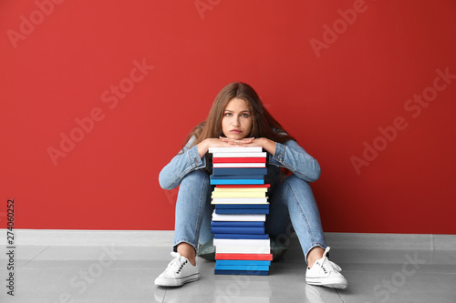 Beautiful young woman with ...