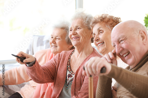 Group of senior people spen...