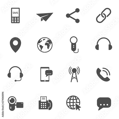 mass media vector icons set isolated on white background. media flat icons for web and ui design. media business concept