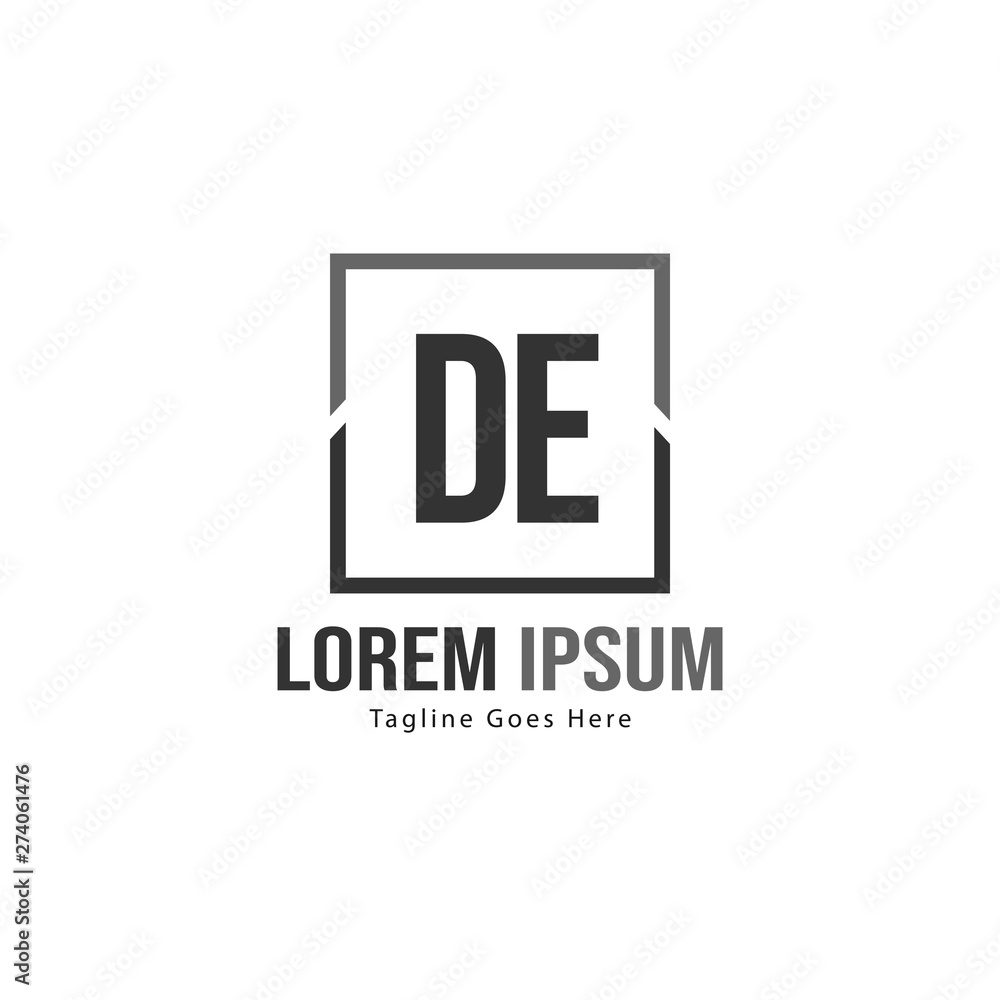 DE Letter Logo Design. Creative Modern DE Letters Icon Illustration DE Letter Logo Design. Creative Modern DE Letters Icon Illustration
