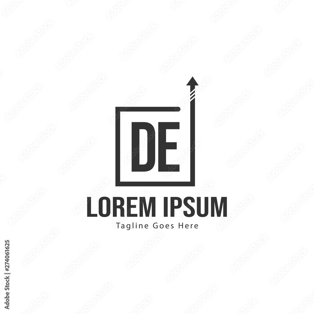 DE Letter Logo Design. Creative Modern DE Letters Icon Illustration DE Letter Logo Design. Creative Modern DE Letters Icon Illustration