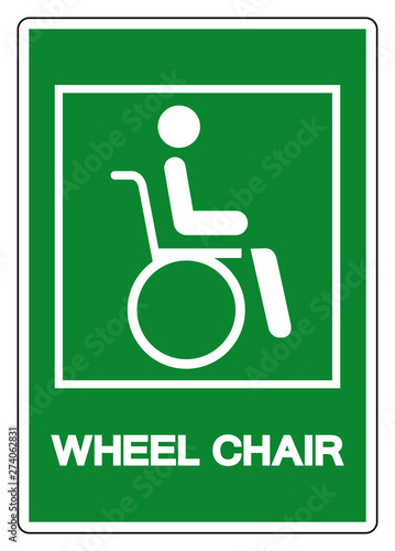 Wheel Chair Hospital Symbol, Vector Illustration, Isolate On White Background Icon. EPS10