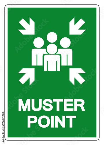 Muster Point Symbol Sign, Vector Illustration, Isolated On White Background Label .EPS10