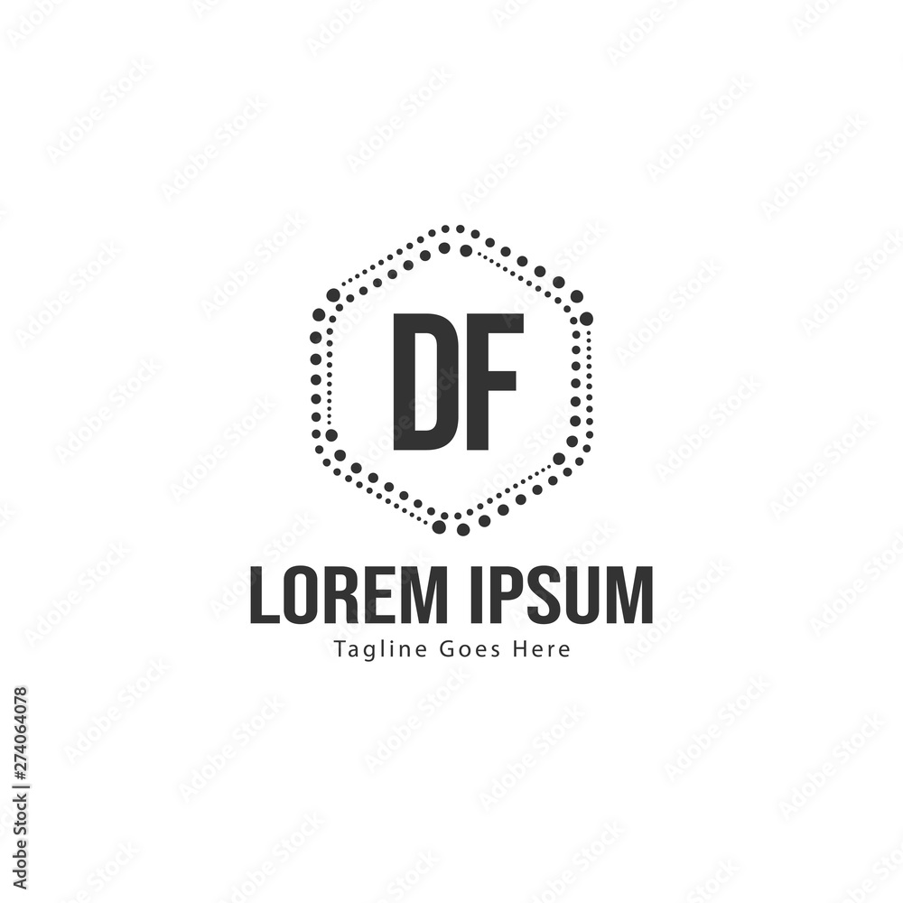 DF Letter Logo Design. Creative Modern DF Letters Icon Illustration DF Letter Logo Design. Creative Modern DF Letters Icon Illustration