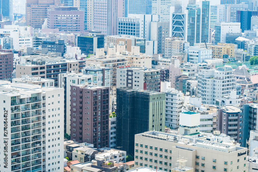 Fototapeta premium 東京風景 Tokyo city skyline , Japan.