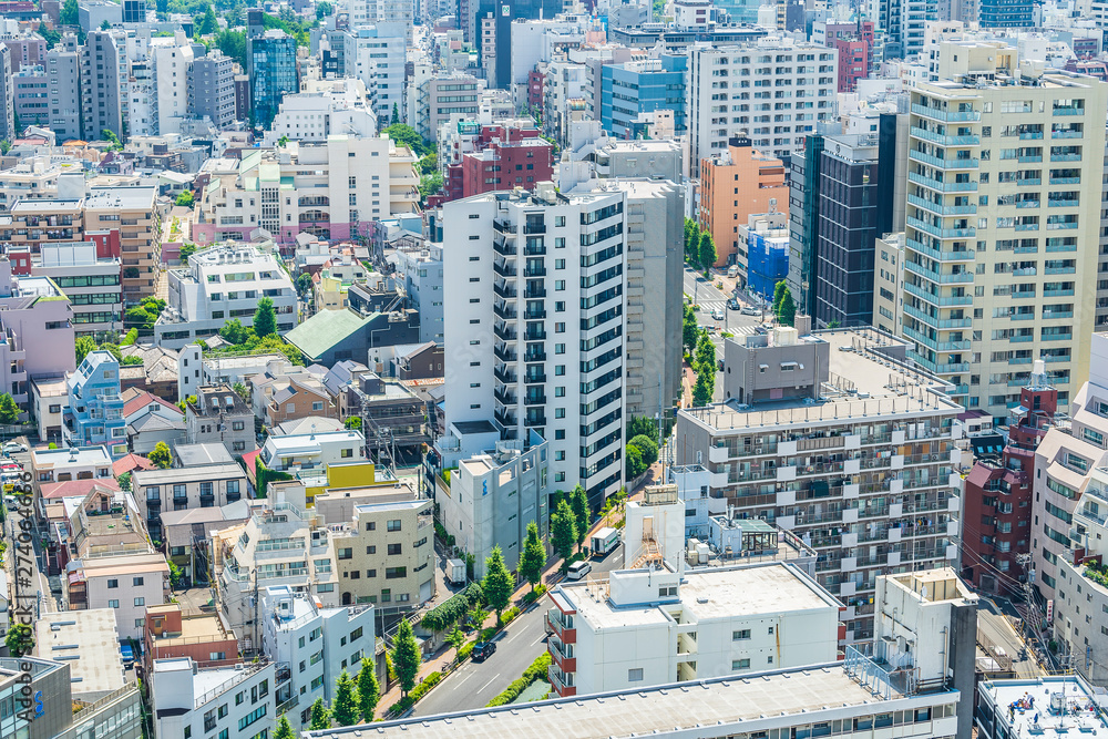 Fototapeta premium 東京風景 Tokyo city skyline , Japan.