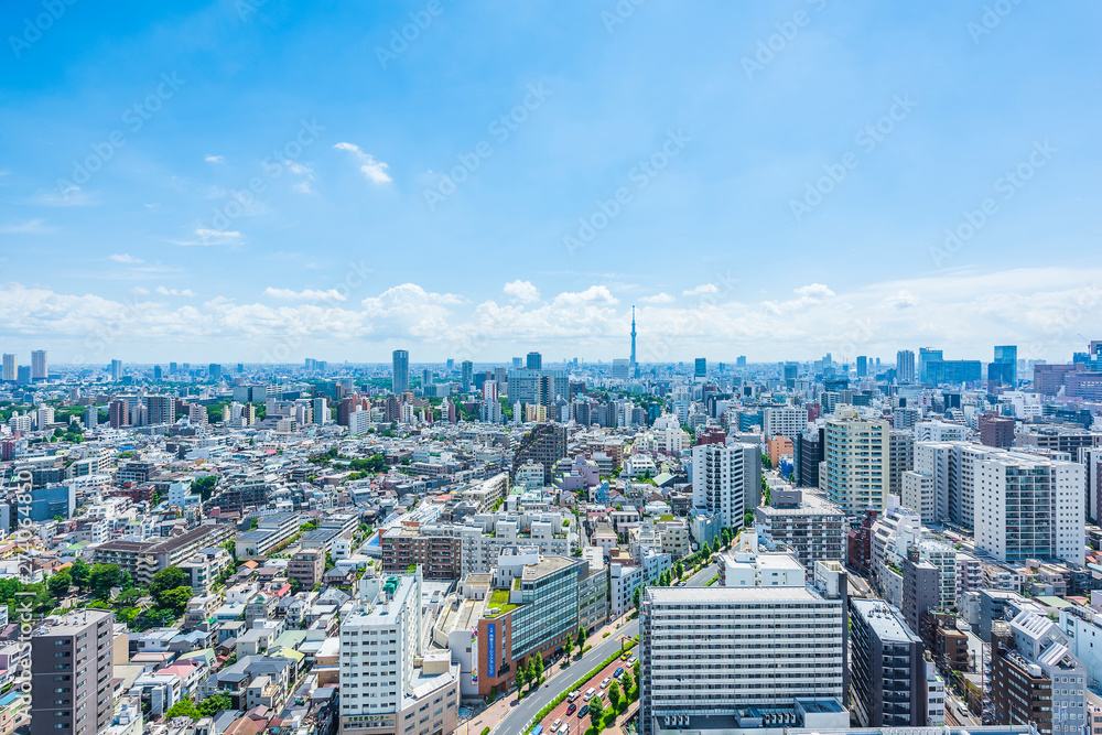 Fototapeta premium 東京風景 Tokyo city skyline , Japan.