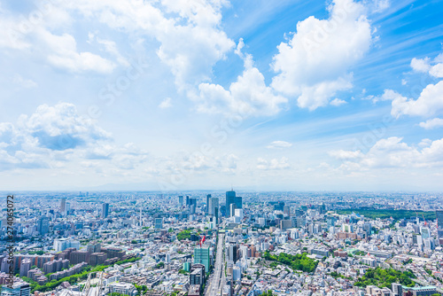 Fototapeta Naklejka Na Ścianę i Meble -  東京風景 Tokyo city skyline , Japan.