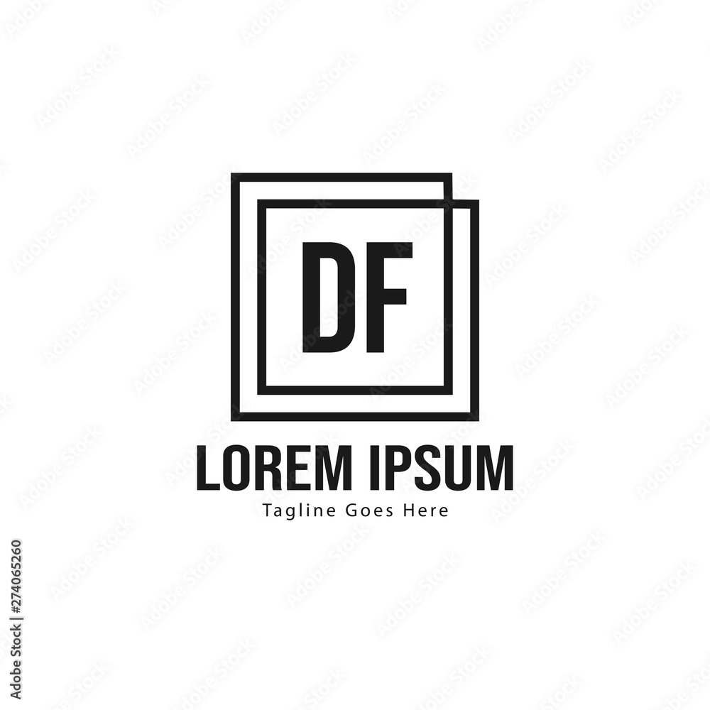 DF Letter Logo Design. Creative Modern DF Letters Icon Illustration DF Letter Logo Design. Creative Modern DF Letters Icon Illustration