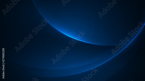 Abstract dark blue vector background with energy shine