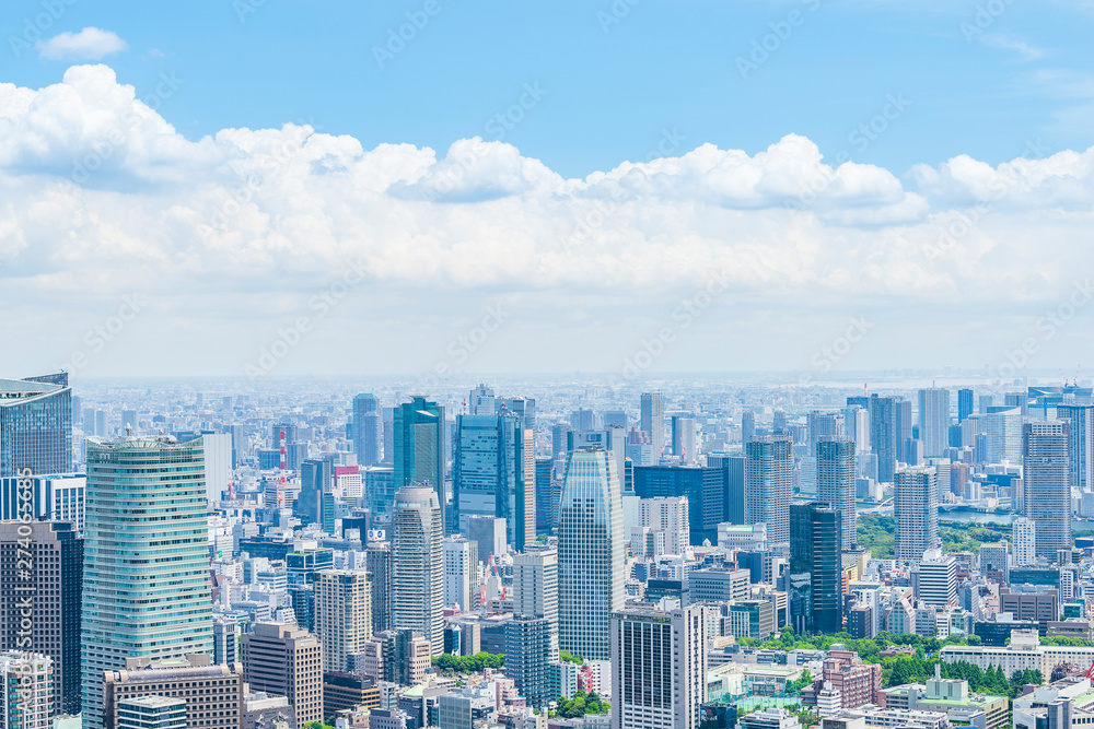 東京の都市風景 Tokyo city skyline , Japan.