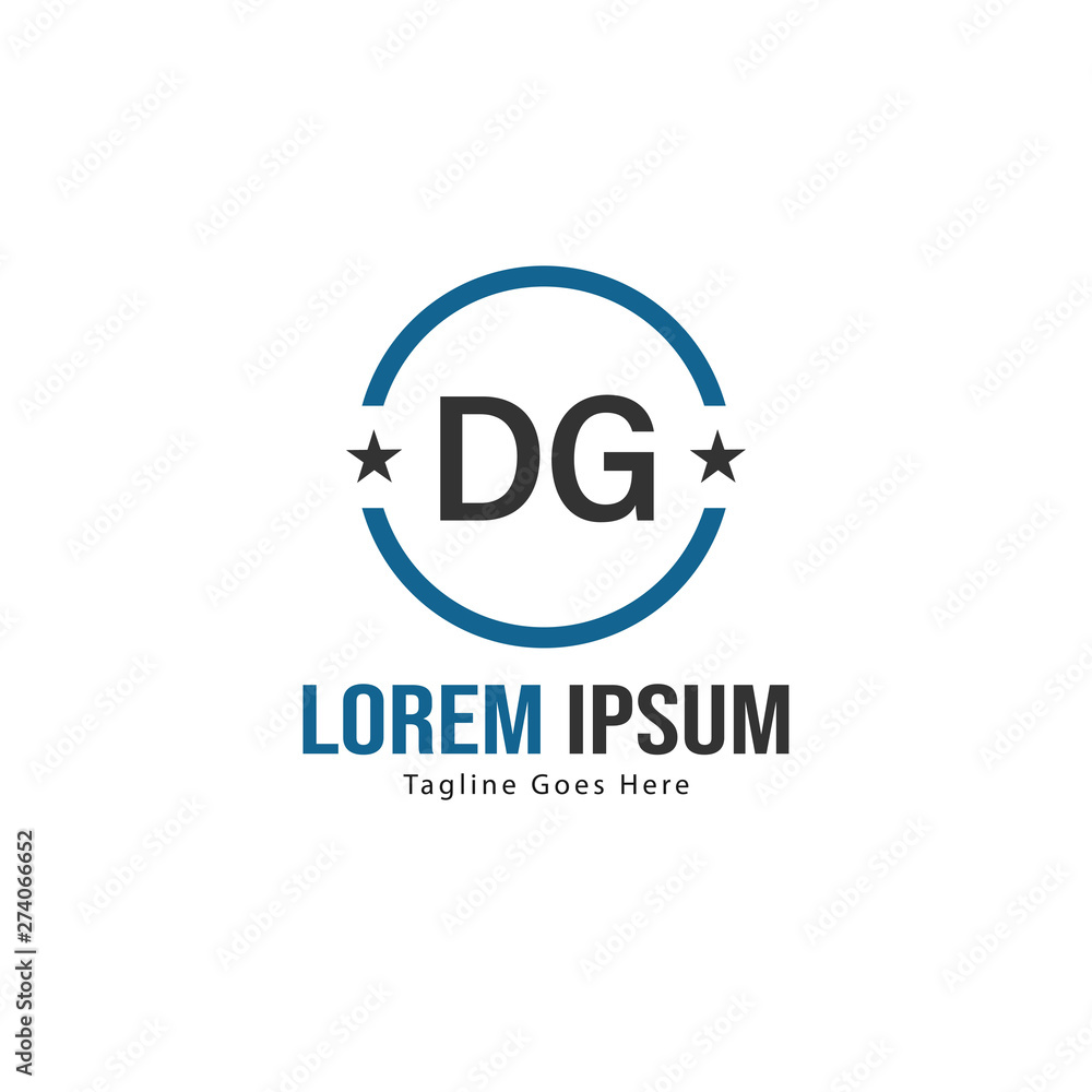 DG Letter Logo Design. Creative Modern DG Letters Icon Illustration DG Letter Logo Design. Creative Modern DG Letters Icon Illustration
