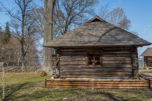 Old Wooden House With Window