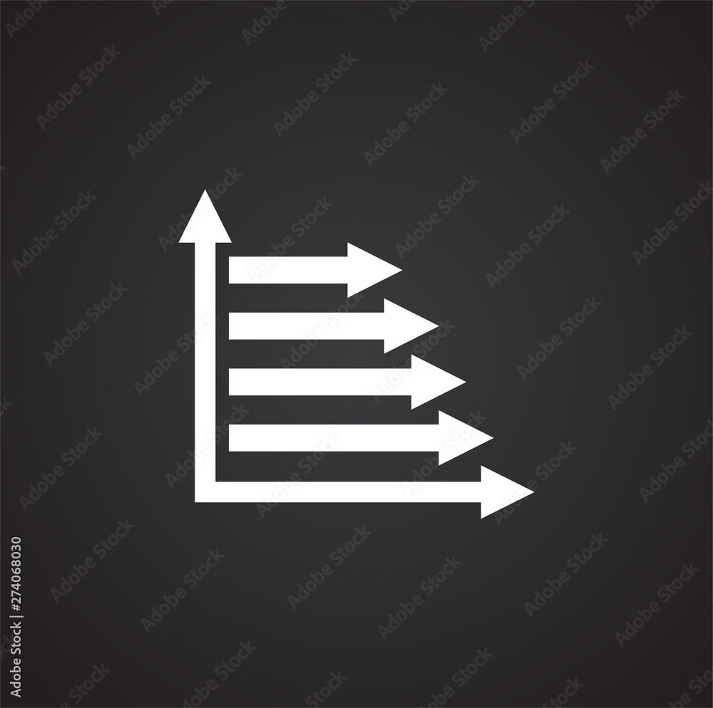 Down chart icon on background for graphic and web design. Simple illustration. Internet concept symbol for website button or mobile app. Down chart icon on background for graphic and web design. Simple illustration. Internet concept symbol for website button or mobile app.
