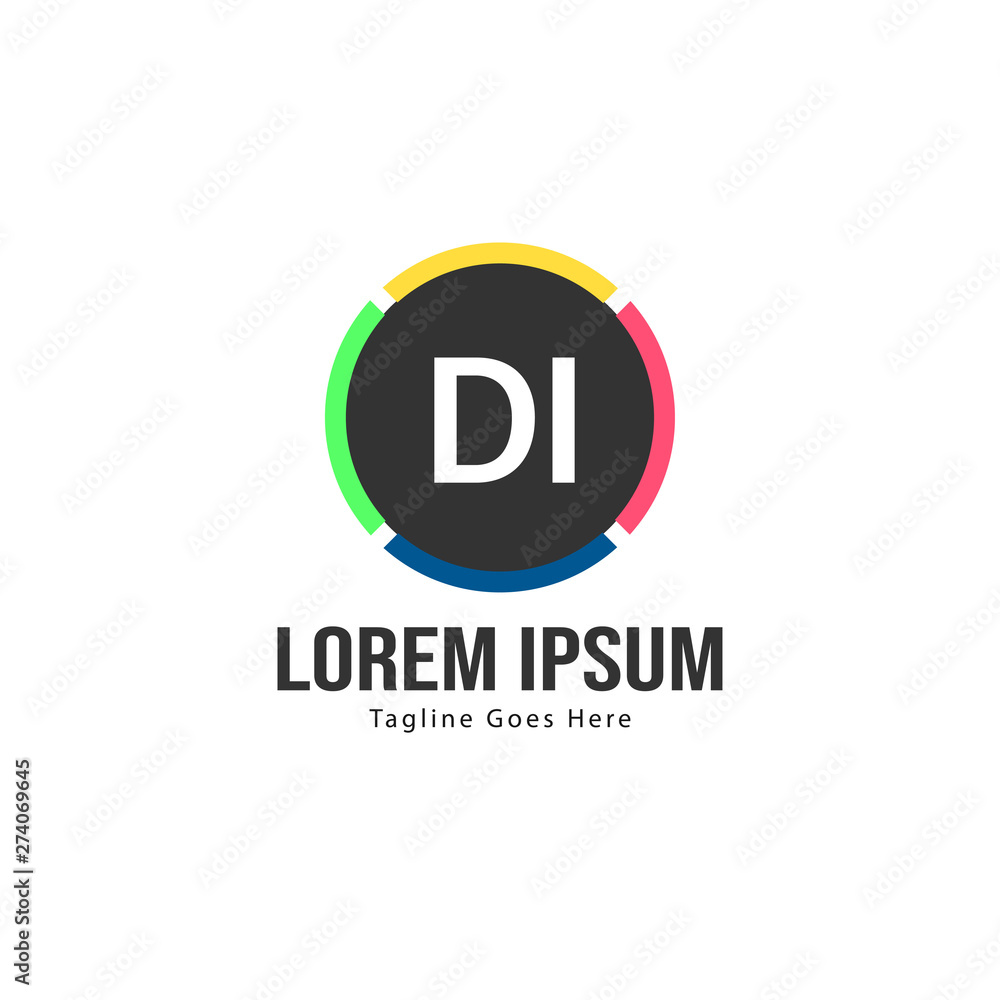 DI Letter Logo Design. Creative Modern DI Letters Icon Illustration DI Letter Logo Design. Creative Modern DI Letters Icon Illustration