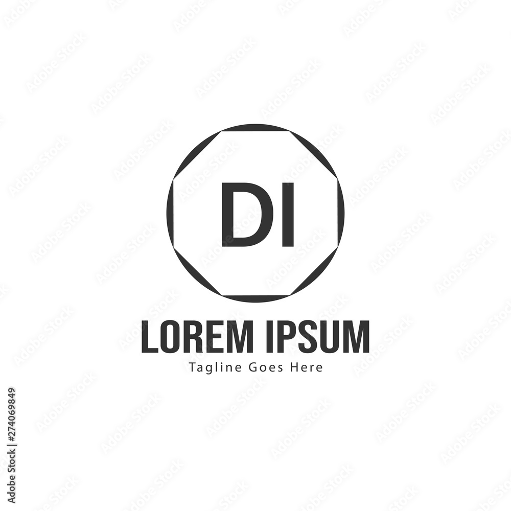 DI Letter Logo Design. Creative Modern DI Letters Icon Illustration DI Letter Logo Design. Creative Modern DI Letters Icon Illustration