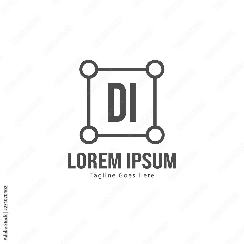 DI Letter Logo Design. Creative Modern DI Letters Icon Illustration DI Letter Logo Design. Creative Modern DI Letters Icon Illustration
