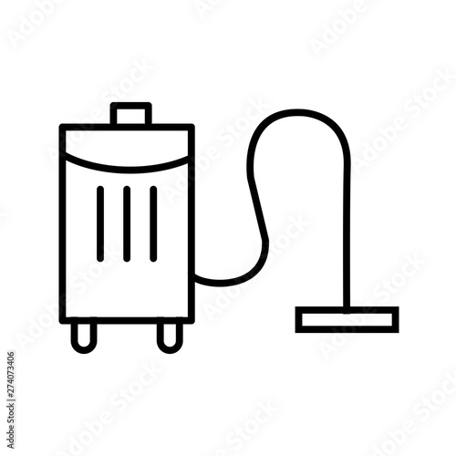 Vaccum cleaner Line black icon