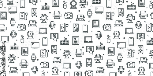 ELECTRONIC DEVICES SEAMLESS PATTERN